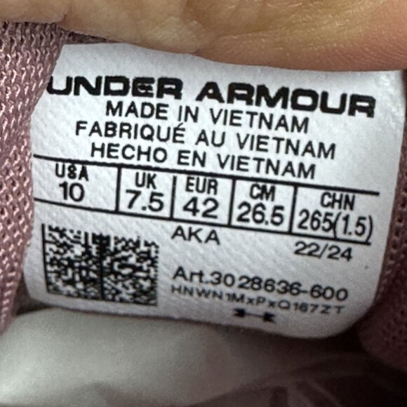Under Armour Official Suede Women's size 10 Canyon Pink Casual Shoes - Picture 8 of 8